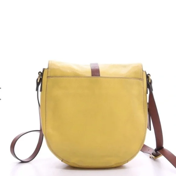Yellow Leather Crossbody Bag - Picture 3 of 16